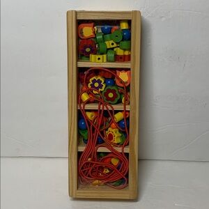 Early Learning Centre Sensory Beads Lacing Wooden Box Set